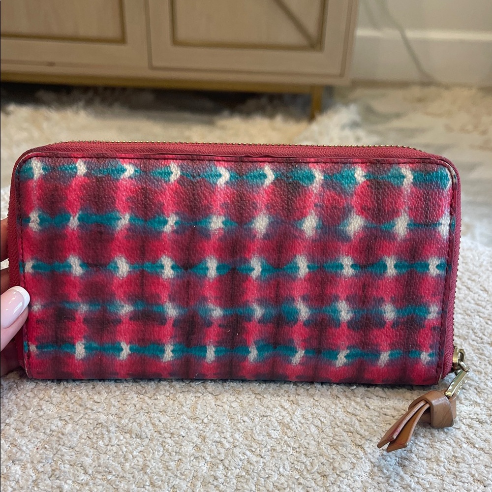 Tory Burch Colorful Checkered Wallet - Picture 2 of 6
